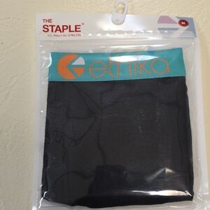 Ethika Teal and Black Staple Boxer Briefs